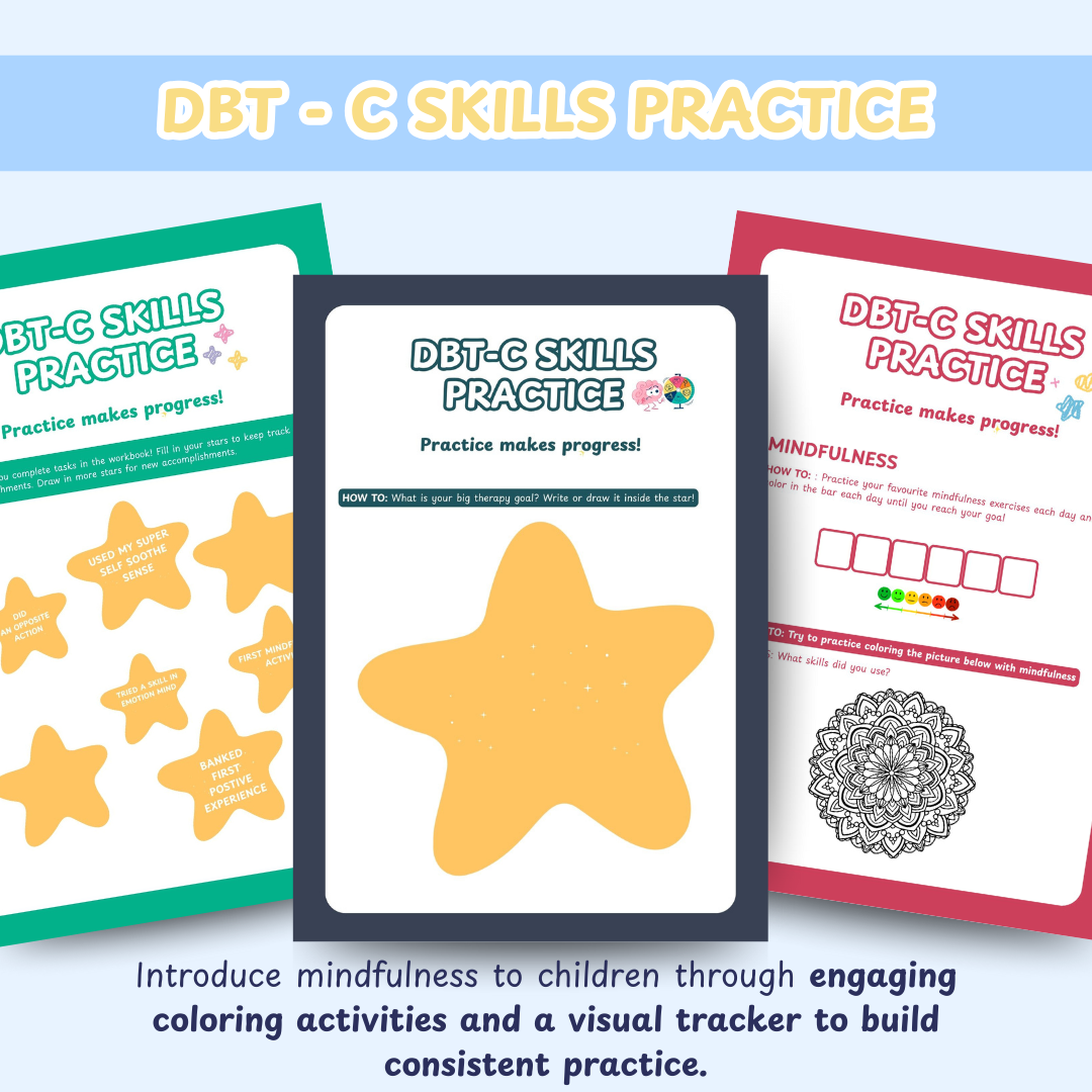 DBT MEGA BUNDLE, dbt skills, dbt workbooks, therapy worksheets, counselling resources, therapy tools, printables, dbt flash cards