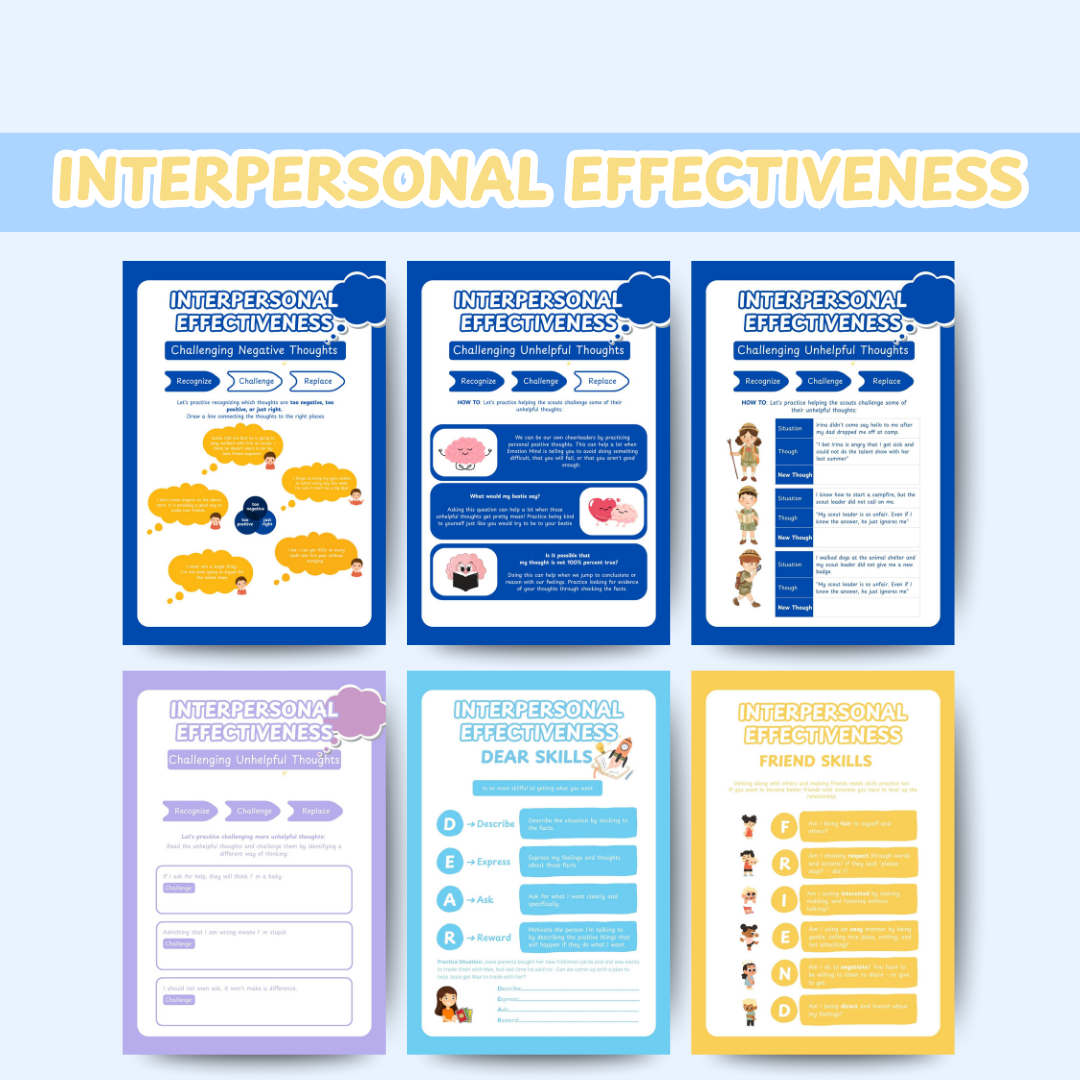 DBT MEGA BUNDLE, dbt skills, dbt workbooks, therapy worksheets, counselling resources, therapy tools, printables, dbt flash cards
