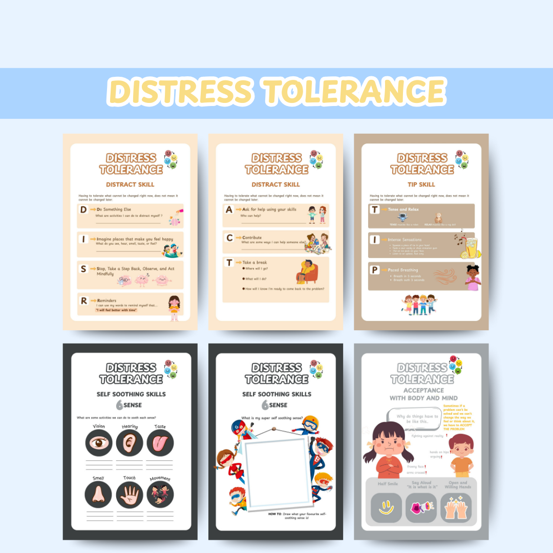 DBT MEGA BUNDLE, dbt skills, dbt workbooks, therapy worksheets, counselling resources, therapy tools, printables, dbt flash cards