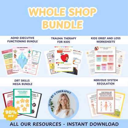 Whole Shop Bundle, Every Resource and Workbook on my Website, Plus Future Resources Included, All Access Pass