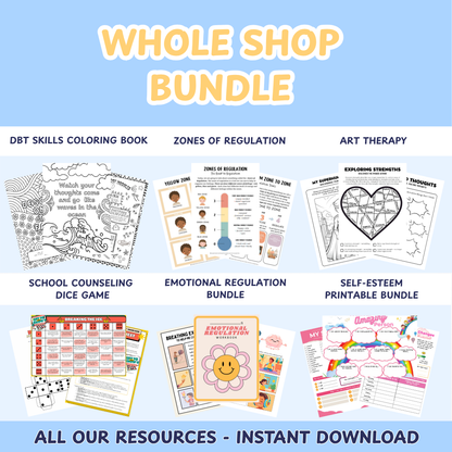 Whole Shop Bundle, Every Resource and Workbook on my Website, Plus Future Resources Included, All Access Pass