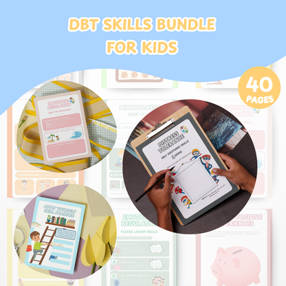DBT MEGA BUNDLE, dbt skills, dbt workbooks, therapy worksheets, counselling resources, therapy tools, printables, dbt flash cards