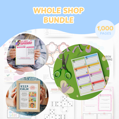 Whole Shop Bundle, Every Resource and Workbook on my Website, Plus Future Resources Included, All Access Pass