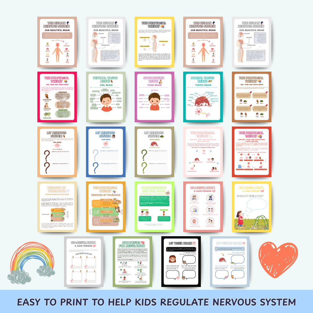 Nervous System Regulation for Kids, Polyvagal theory, Window of Tolerance